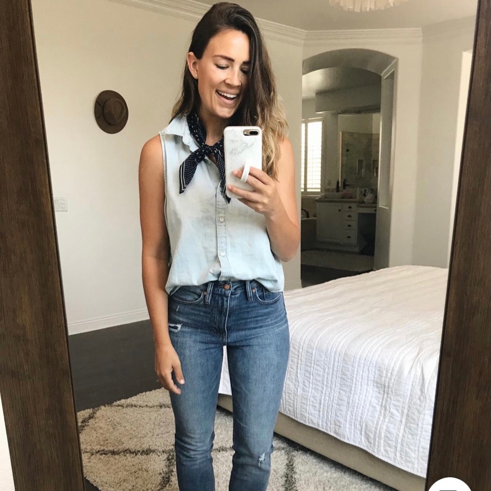 Universal Thread Sleeveless Denim Shirt